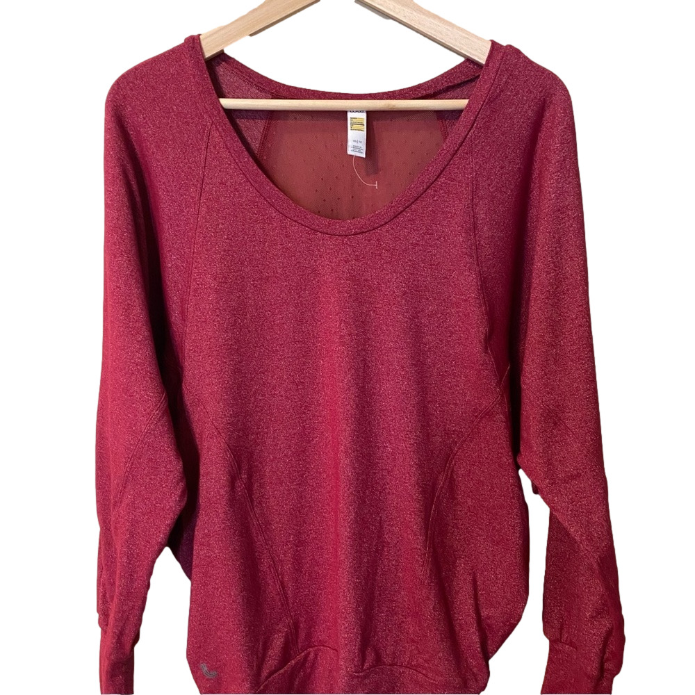 Lole top. Bat wing relaxed with sheer panels.